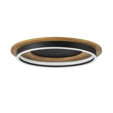 Потолочная светодиодная люстра 25W 3000К 723017 чёрный/дерево Lodi Lightstar