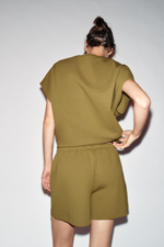 КОРОТКИЕ ШОРТЫ INTERLOCK — ZARA