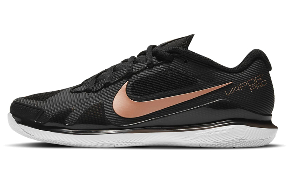 Nike Court Air Zoom Vapor Pro Hc Black Metallic Gold Women"s