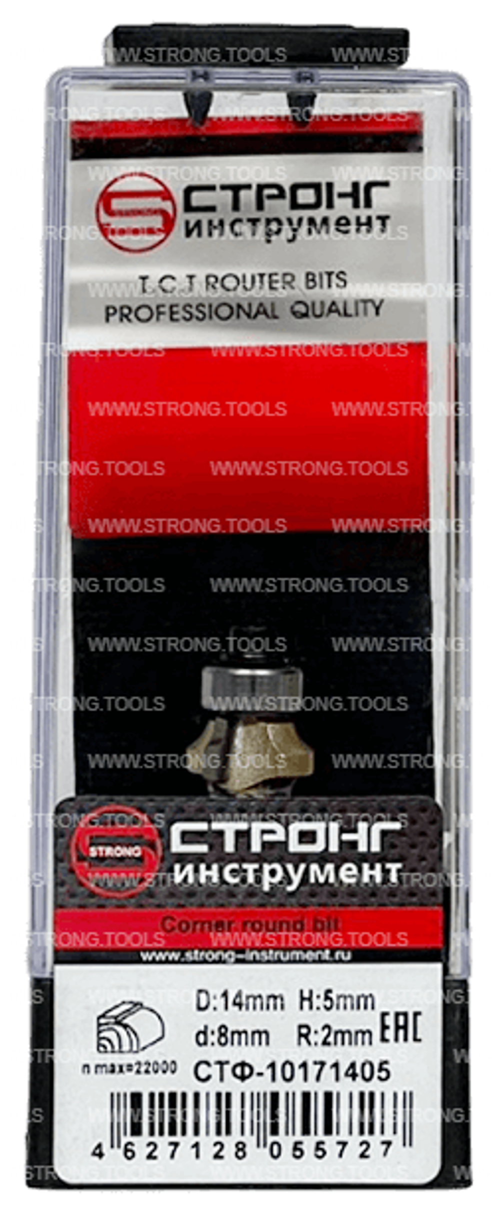 Фреза кромочная калевочная S8*D14*H5*R2 Standard Strong