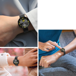 Ремешок из нержавеющей стали черного цвета от Dux Ducis для смарт часов Huawei watch GT4, GT5, GT5 Pro (18мм), серия Milanese Series (миланская петля)