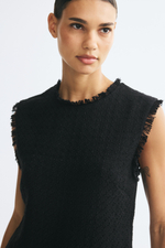Платье из ткани букле с ремнём - H&M