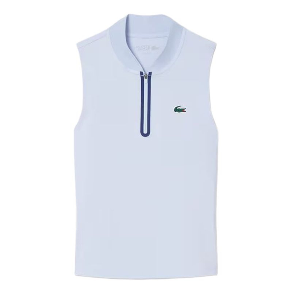 Женское поло Lacoste Sleeveless Ultra Dry Stretch Tennis - light blue