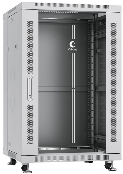 Шкаф напольный 19", 18U Cabeus SH-05C-18U60/80