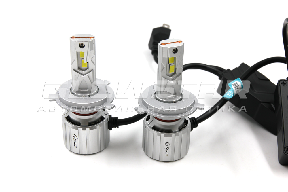 Светодиодные лампы H4 Sariti P7 с вентилятором, 12V, 70W, 5500K, CUstomizet 3570 (комплект, 2шт)