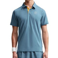 Мужское теннисное поло Nike Court Advantage Dri-Fit Tennis — smokey blue/white