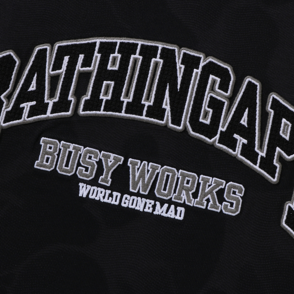 A Bathing Ape Bathing Ape Embroidered Logo Cotton Футболка черный