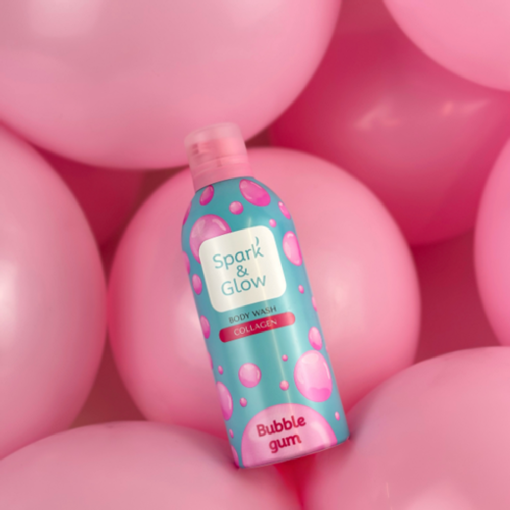 Spark&Glow Гель-пена для душа с ароматом "bubble gum" - Bubble gum body wash, 350мл