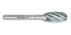 Борфреза твердосплавная Karnasch форма E, 3х6х3х38 мм, насечка HP-7 по алюминию, без покрытия, арт. 11.3045-010