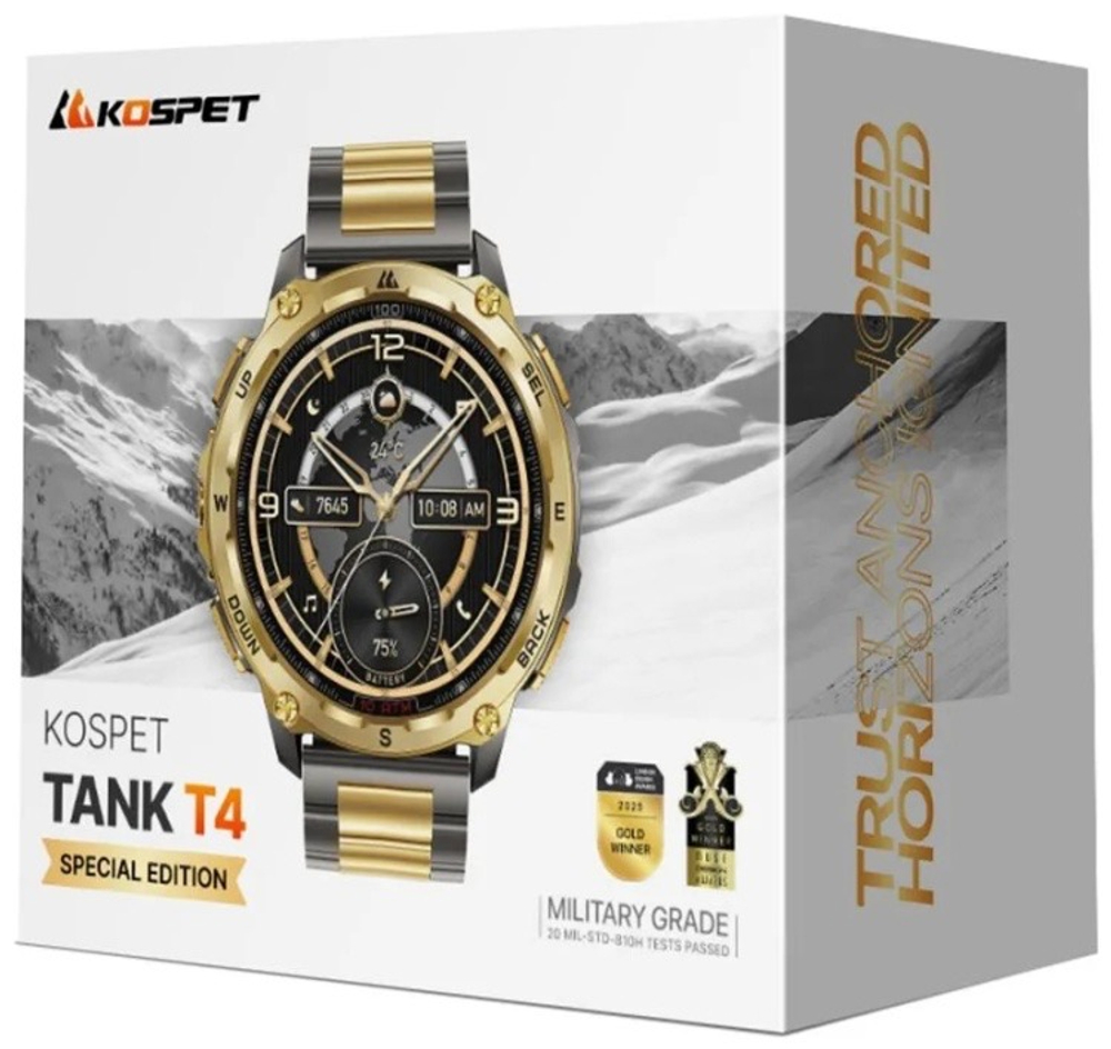 KOSPET TANK T4 Special Edition 49 мм золотистый