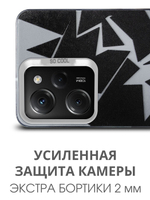 Дизайнерский чехол из пластика для XIAOMI POCO X5 PRO (не X5!) с усиленной защитой камеры и глянцем