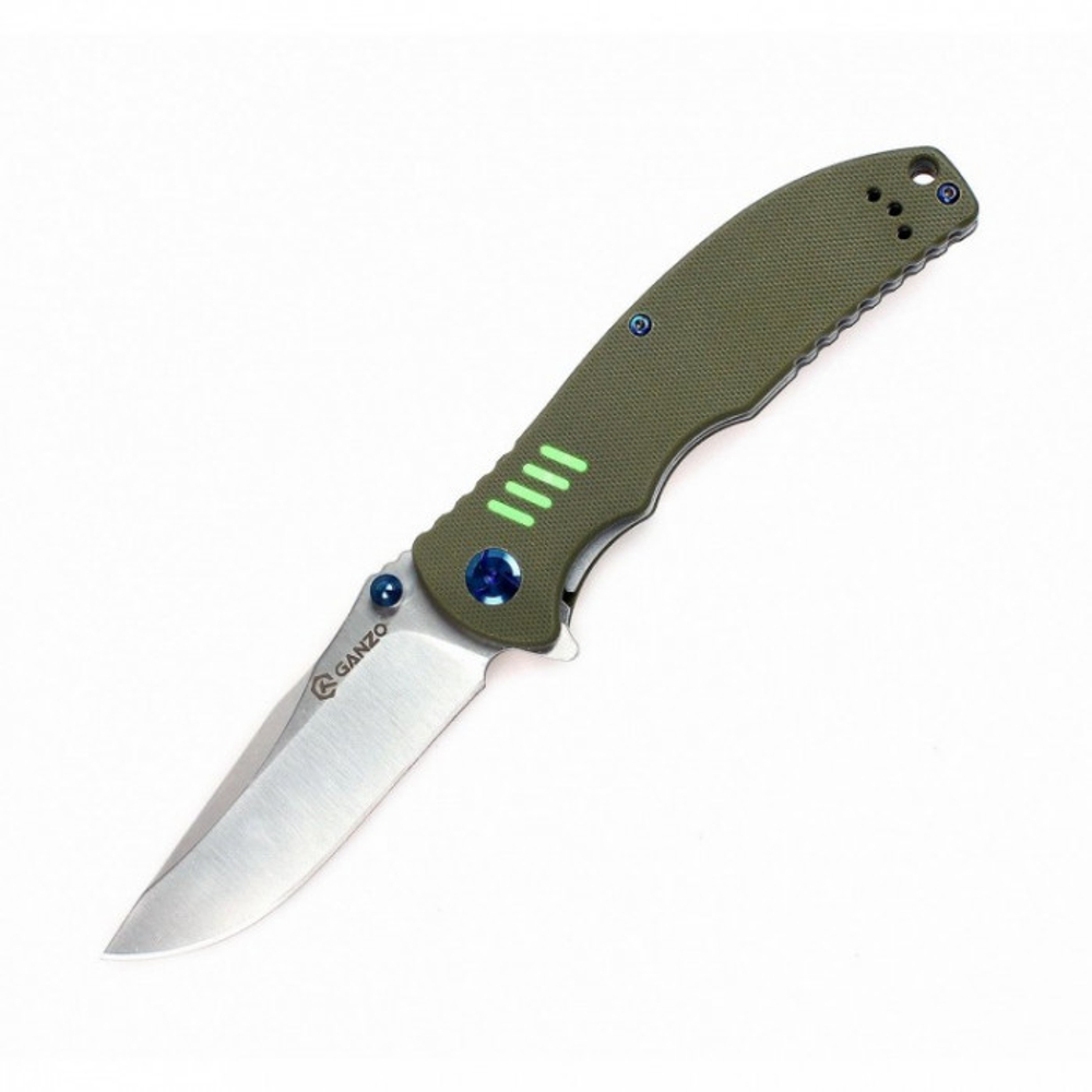 Нож Ganzo G7511 (зеленый, черный, оранжевый)