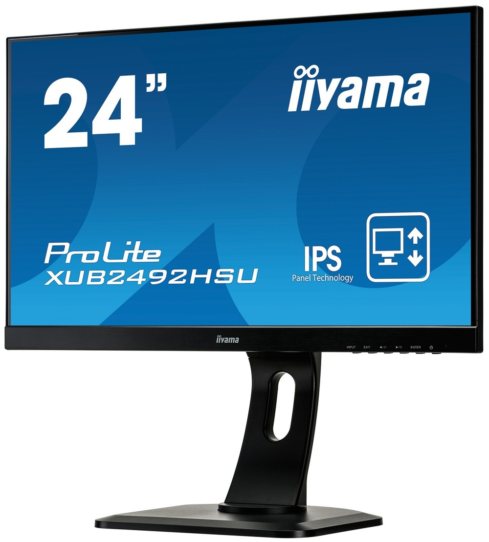 Монитор Iiyama 24;; XUB2492HSU-B1 1920x1080 IPS WLED 75Гц 5ms VGA HDMI DisplayPort