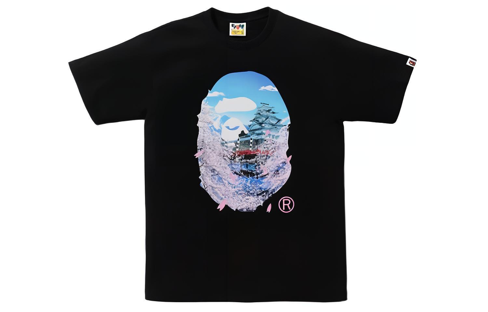 A Bathing Ape Sakura Photo Ape Head Ii Tee черный