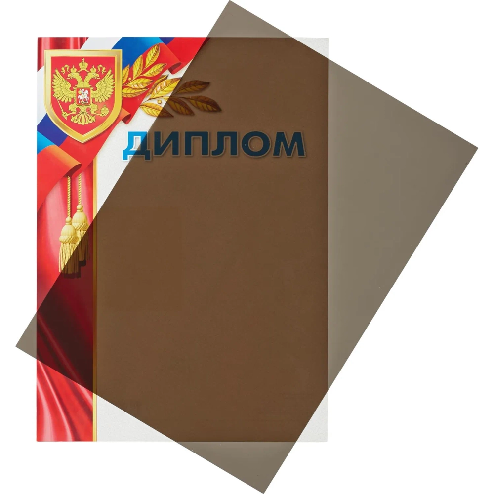 Обложки для переплёта пластиковые Комус (ProMega office) A4 200 мкм дымчатые (100 штук в упаковке)