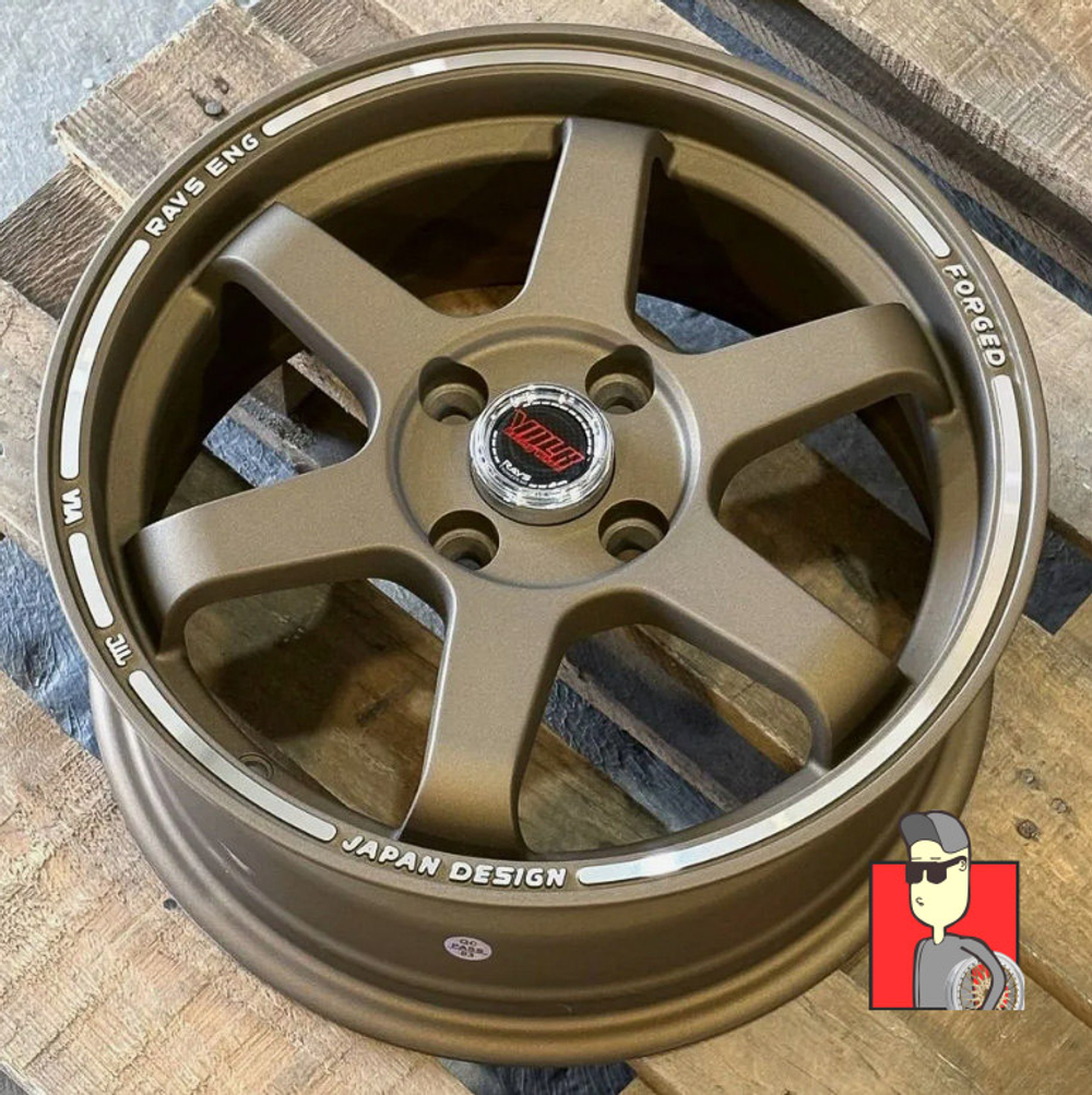 Комплект дисков Rays TE37 15x6.5 et40 4x100