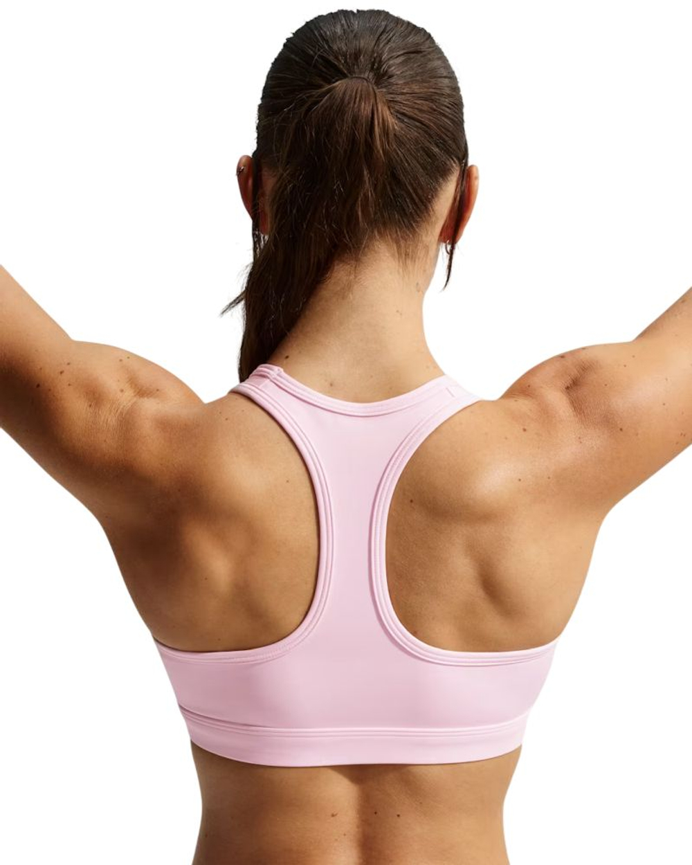 ТОП теннисный Nike Swoosh Medium Support Non-Padded Sports - pink foam/stone mauve/white
