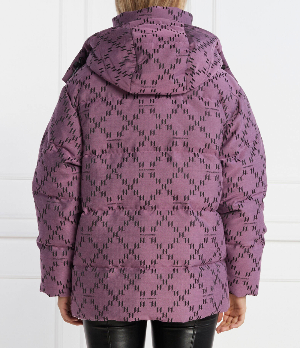 Пуховая куртка diamond Karl Lagerfeld - фиолетовый(236W1500)