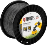 Леска для триммера двухкомпонентная квадрат, 2,0мм х 251м, на DIN катушке EXTRA CORD Denzel — фото 1