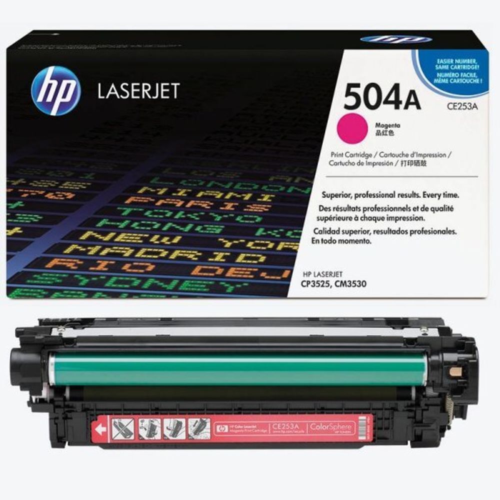 Картридж HP 504A (CE253A) для CM3530/CP3520/CP3525 пурпурный (7K) Картридж HP 504A (CE253A) для CM3530/CP3520/CP3525 пурпурный (7K)