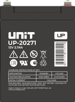 Аккумулятор UNIT UP-20271 - AGM ( 12В / 2,7Ач )