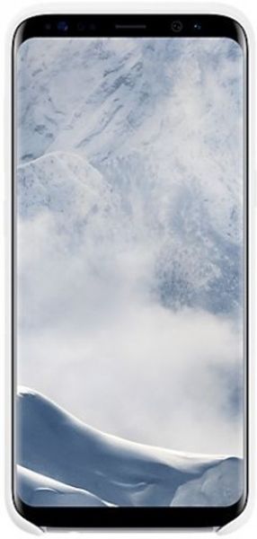 Клип-кейс Samsung Silicone Cover для Galaxy S8 (белый)
