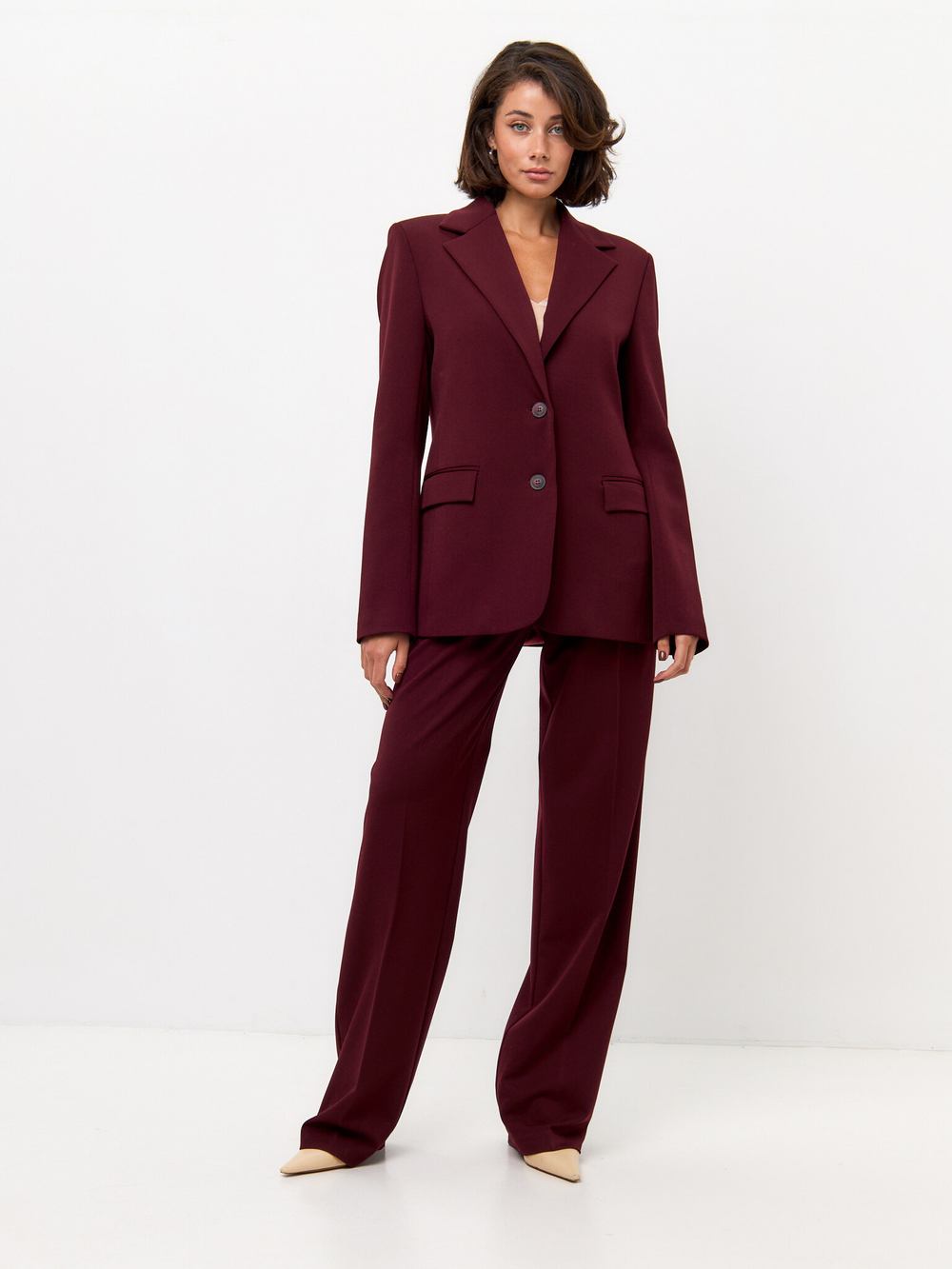 Пиджак Купер бордового цвета