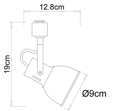Трековый светильник Arte Lamp JOVI A1677PL-1GO, 1хE14