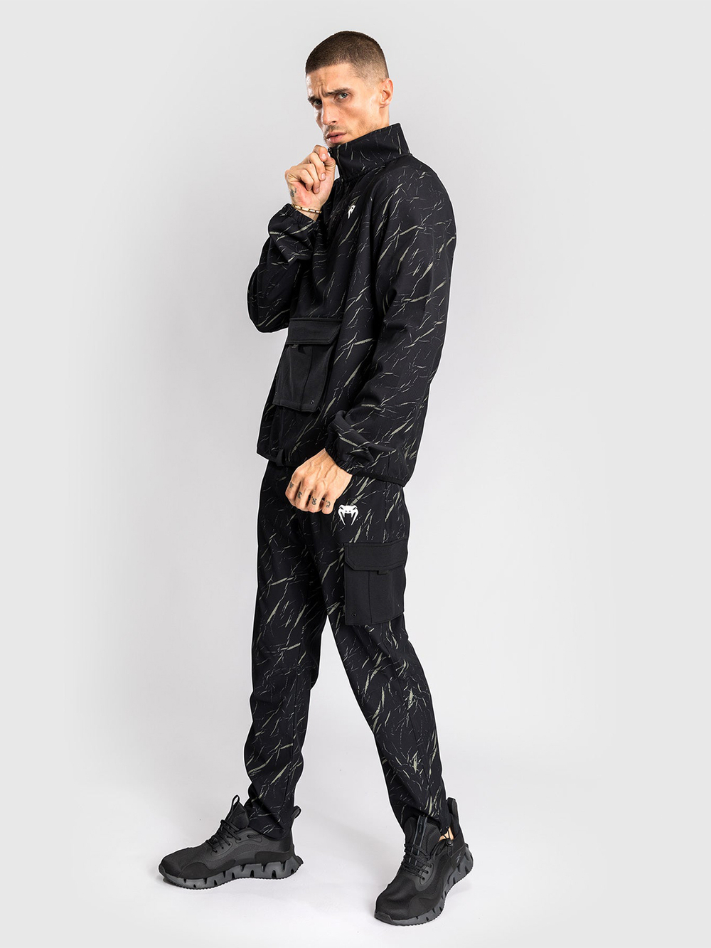 Худи Venum Trooper Black/Stone Sand