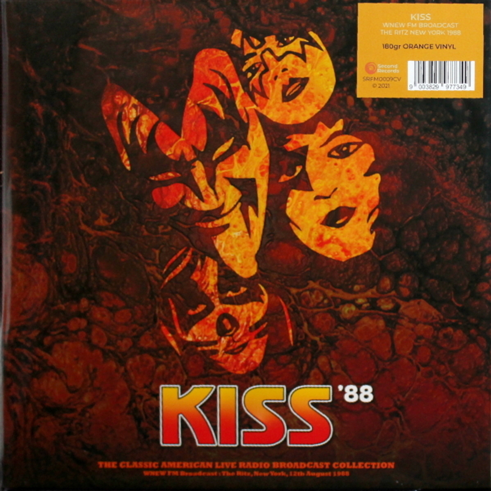 Kiss / WNEW FM Broadcast The Ritz NY, 12th August 1988  (Coloured Vinyl)(LP)