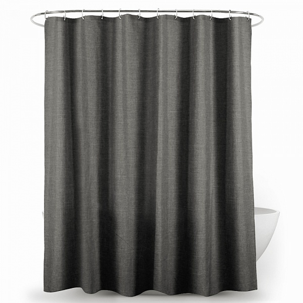 Шторка для ванной 240х200 Carnation Home Fashions Linen Grey