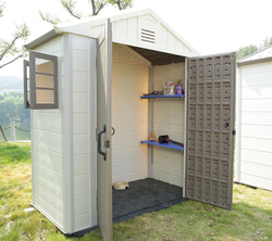 Садовый пластиковый сарай HouzBlock Comfort-1 7,5x4