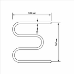 Полотенцесушитель MIXLINE СВОБОДА M/симпл м 50х50 3/4''