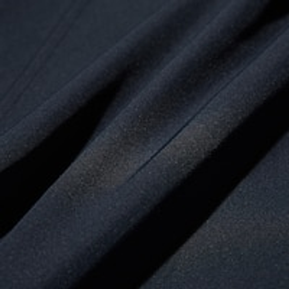 UNIQLO Длинный тренч без воротника, темно-синий