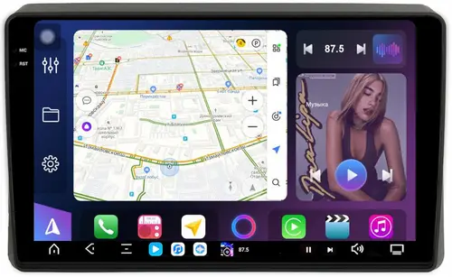 Магнитола для Renault Arkana 2019+, Duster 2 2020+ - FarCar S500-TS20 монитор 10.36" 2K QLED на Android 14, Быстрейшая, CarPlay, 4G SIM-слот