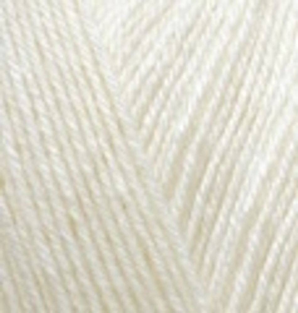 ALIZE "SUPERWASH ARTISAN", 75% SW Шерсть - 25% Полиамид, 100 гр, 420 м, Кремовый
