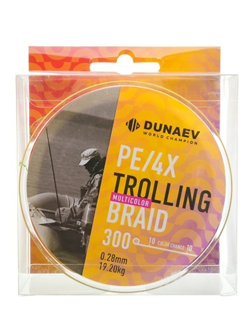 Шнур DUNAEV TROLLING BRAID PE X4 300м 0,20мм