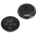 Батарейки литиевые GP Lithium CR2025 "таблетки, дисковые, кнопочные" КОМПЛЕКТ 2 шт., блистер, CR2025-2CRU2