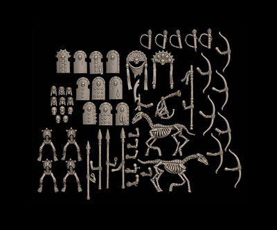 Tomb Kings Mount Skeletons Proxy Set