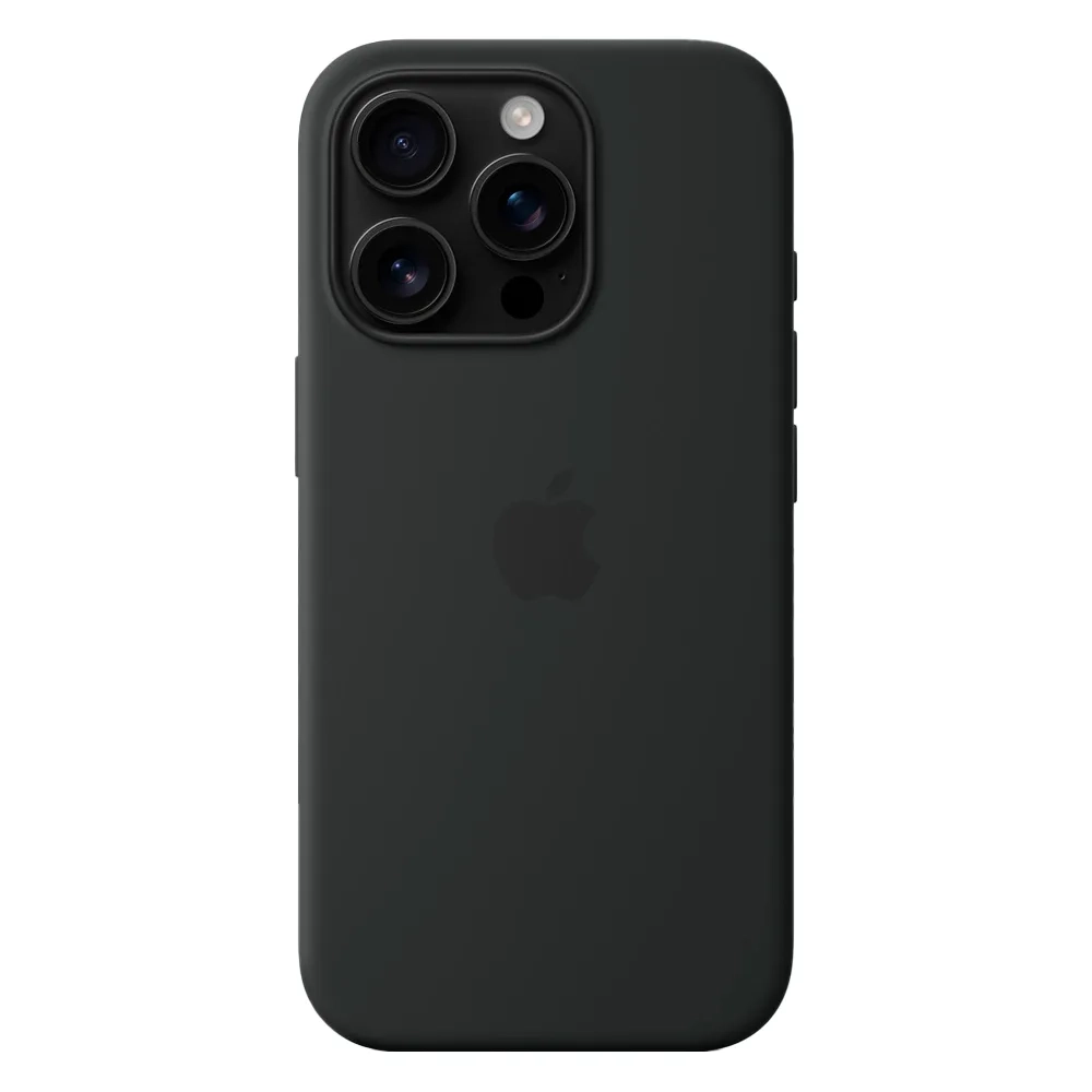 Силиконовый чехол с поддержкой MagSafe Apple Silicone Case для iPhone 16 Pro, Black (Черный)