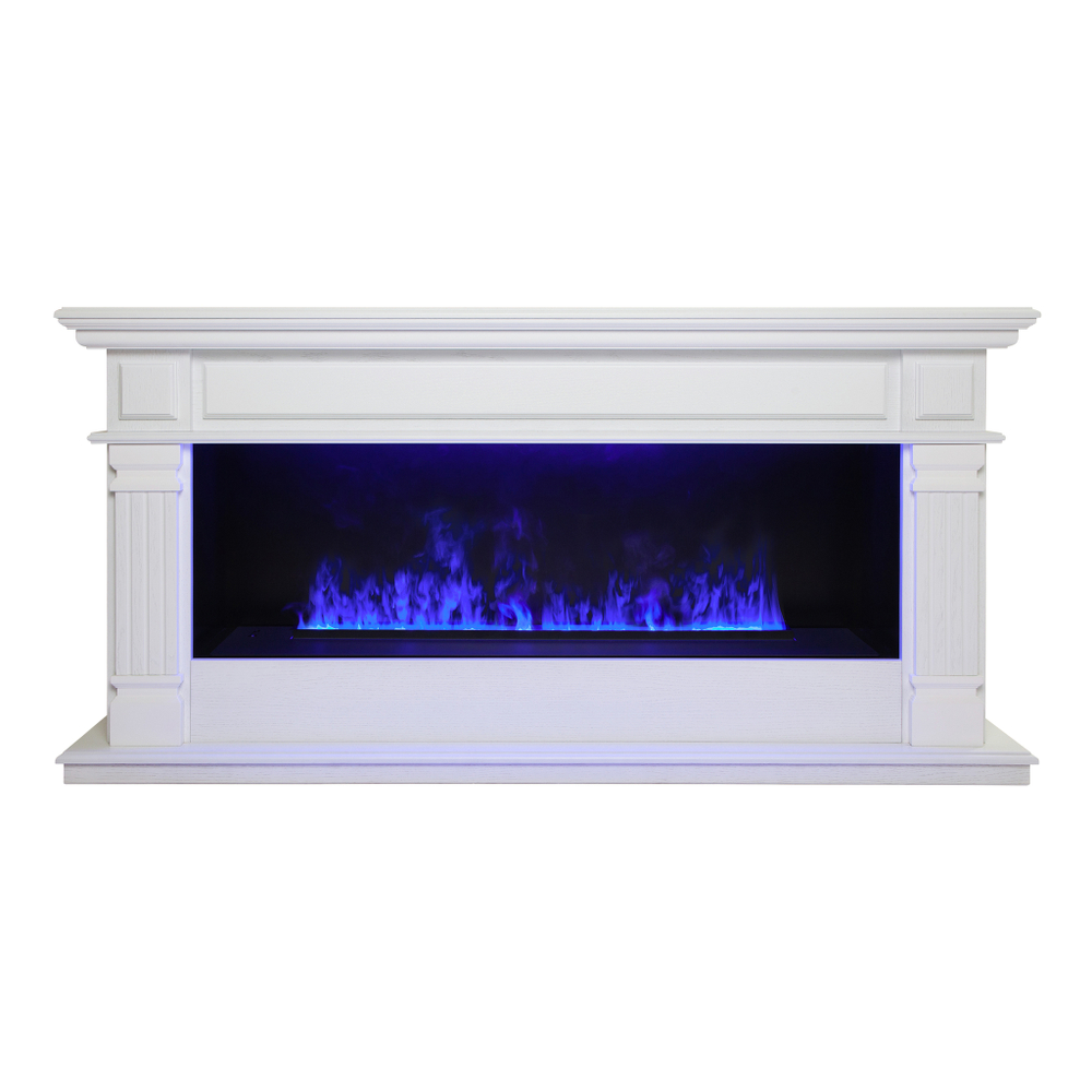 Каминокомплект Real Flame Islandia CST1000 WT с очагом 3D Cassette 1000 LED RGB
