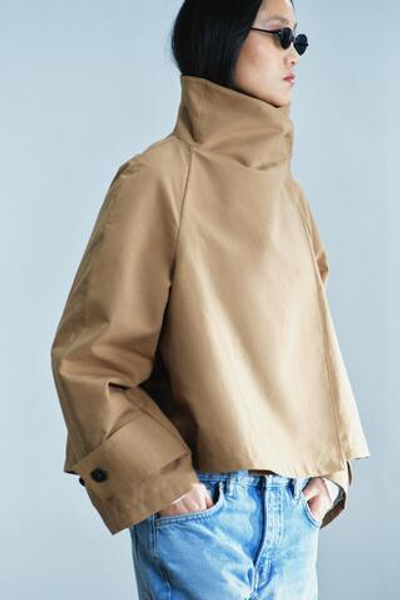 КОРОТКИЙ ТРЕНЧ С ВЫСОКИМ ВОРОТНИКОМ — ZW COLLECTION — ZARA