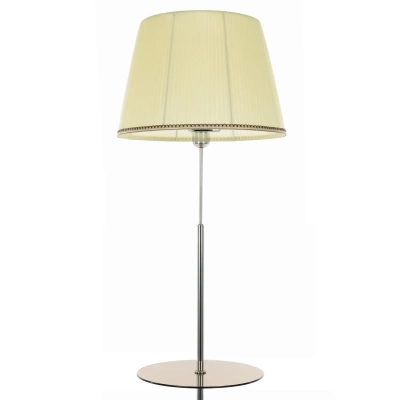 Citilux Линц CL402973T Торшер хром со столиком и кремовым абажуром
