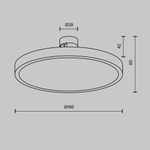 Магнитный трековый светильник Maytoni Plato TR153-1-10W3K-B