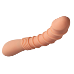 Телесный вибромассажер Appetency Wild Ribbed Vibe - 21,5 см. (Цвет: телесный)