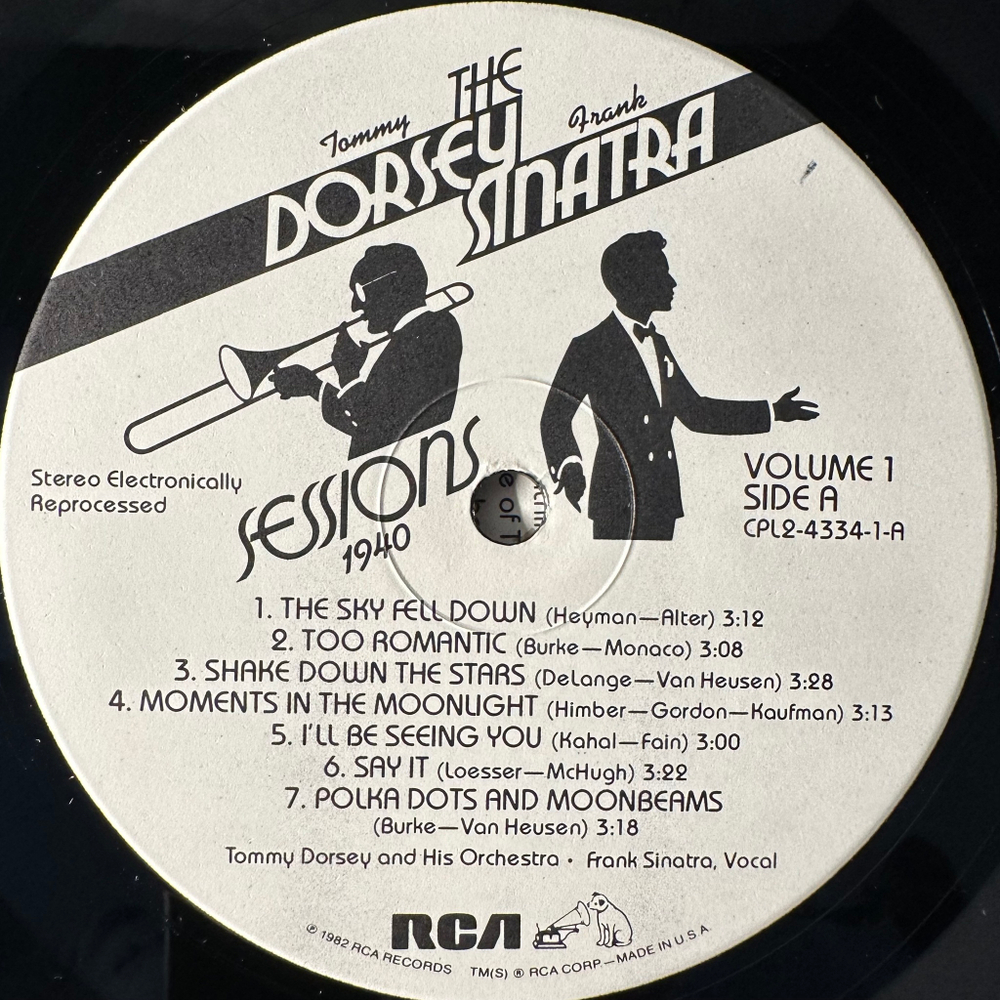 Tommy Dorsey & Frank Sinatra - The Dorsey / Sinatra Sessions Vol. 1 2LP (США 1982г.)