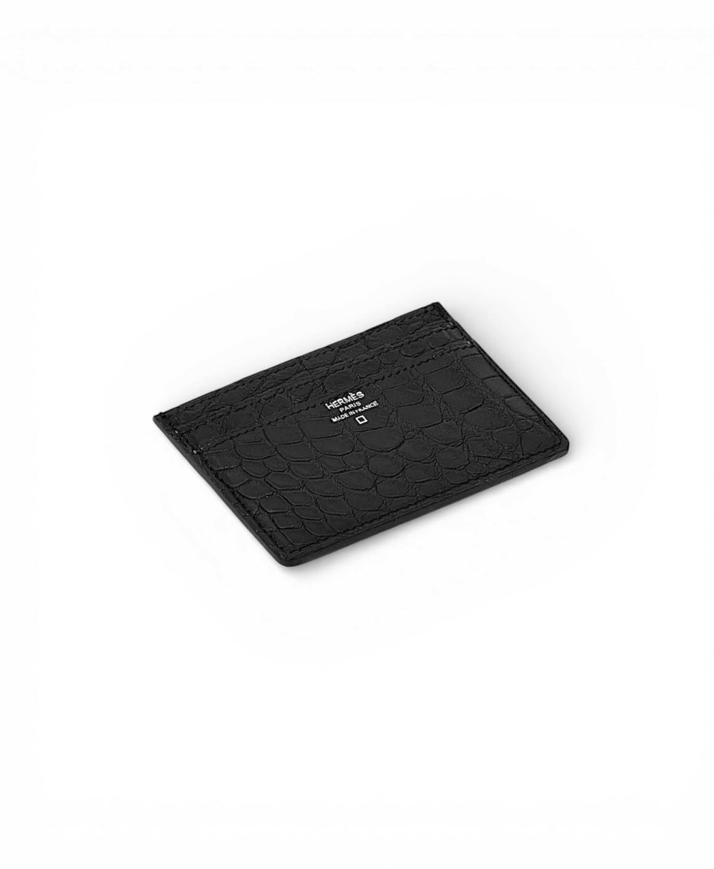 Картхолдер Hermes из кожи крокодила