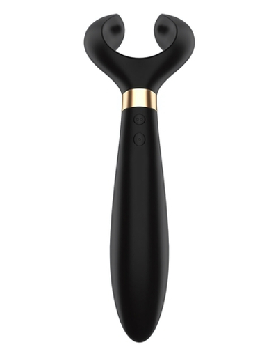 Чёрный вибромассажер для пар Satisfyer Endless Fun (Цвет: черный)