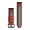 Ремешок сменный силиконовый Garmin QuickFit 26 мм flame red/graphite
