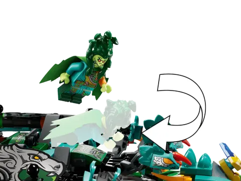 Конструктор LEGO Monkie Kid 80056 Девятиглавый зверь